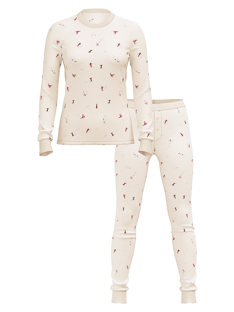 Victoria's Secret Thermal Long Pajama Set