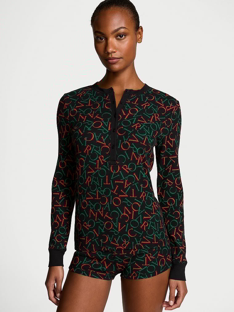 Victoria's Secret Thermal Short Pajama Set