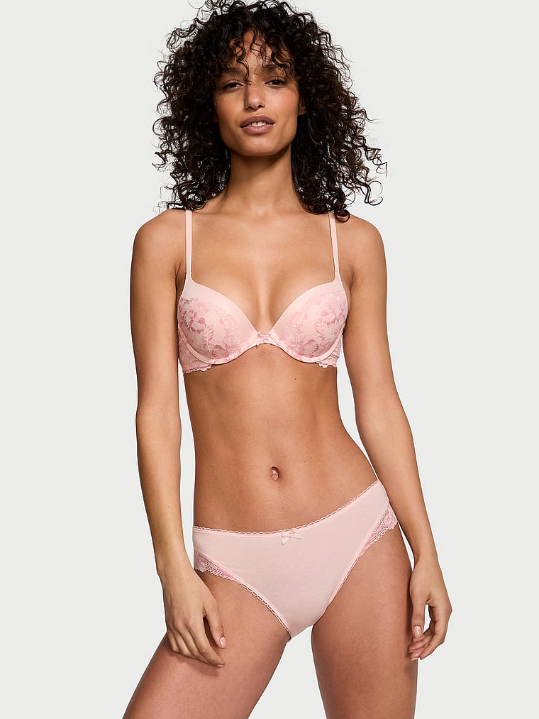 Body by Victoria Push-Up Lace-Cup Bra Lace Cup