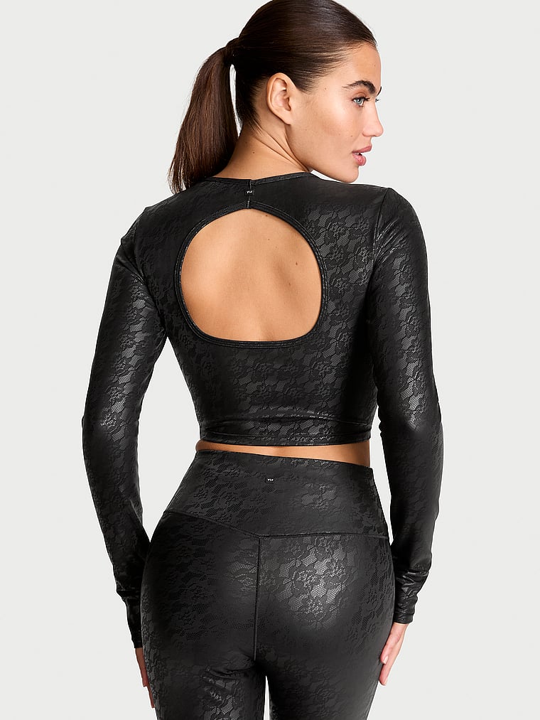 VSX VSX SuedeEffect Lace Long-Sleeve Top