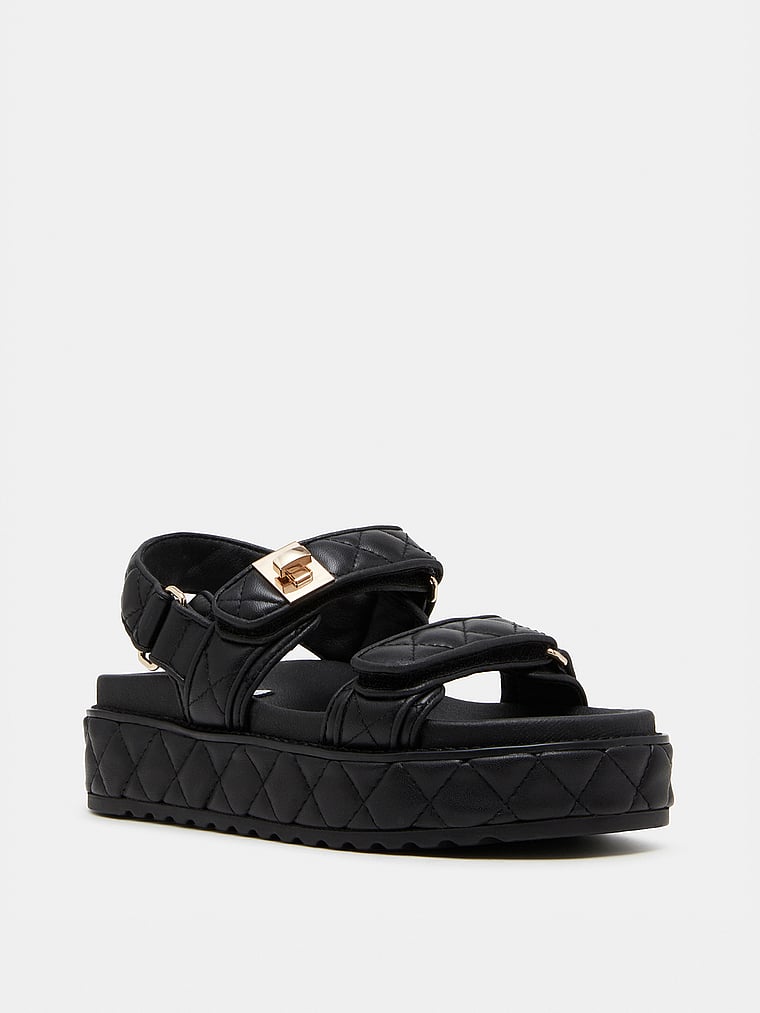 Steve Madden Bigmona Quilted Flatform Sandals