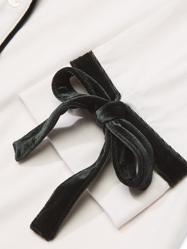 Victoria's Secret Modal Soft Velvet-Trim Long Pajama Set