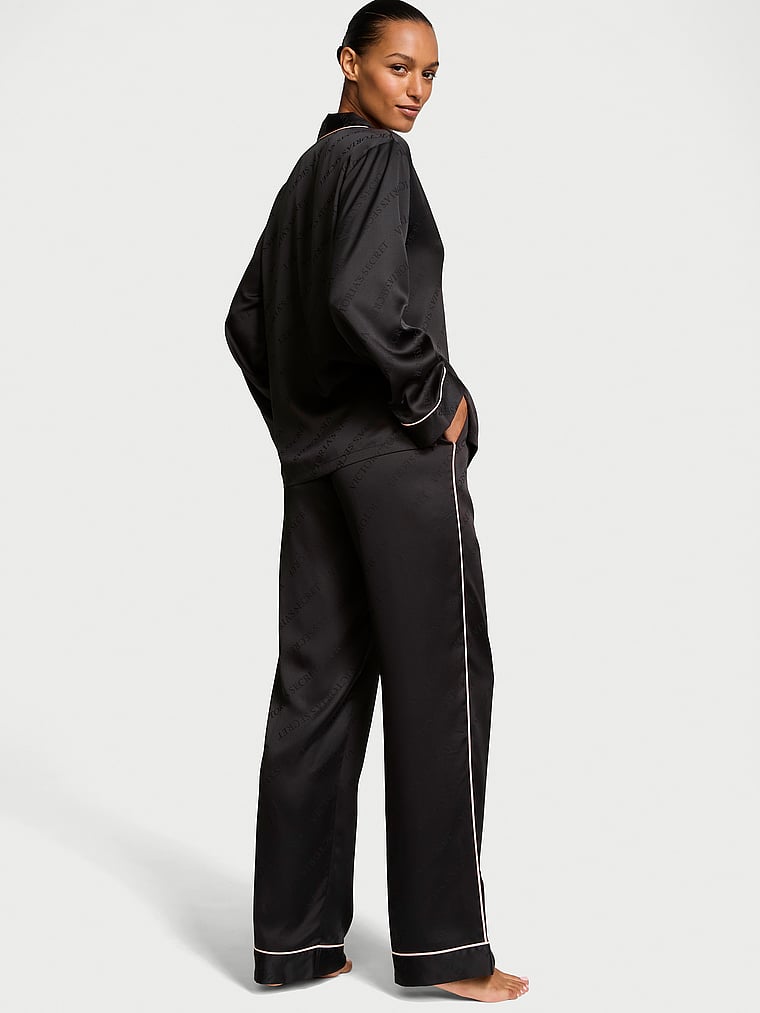 Victoria's Secret Glazed Satin Long Pajama Set