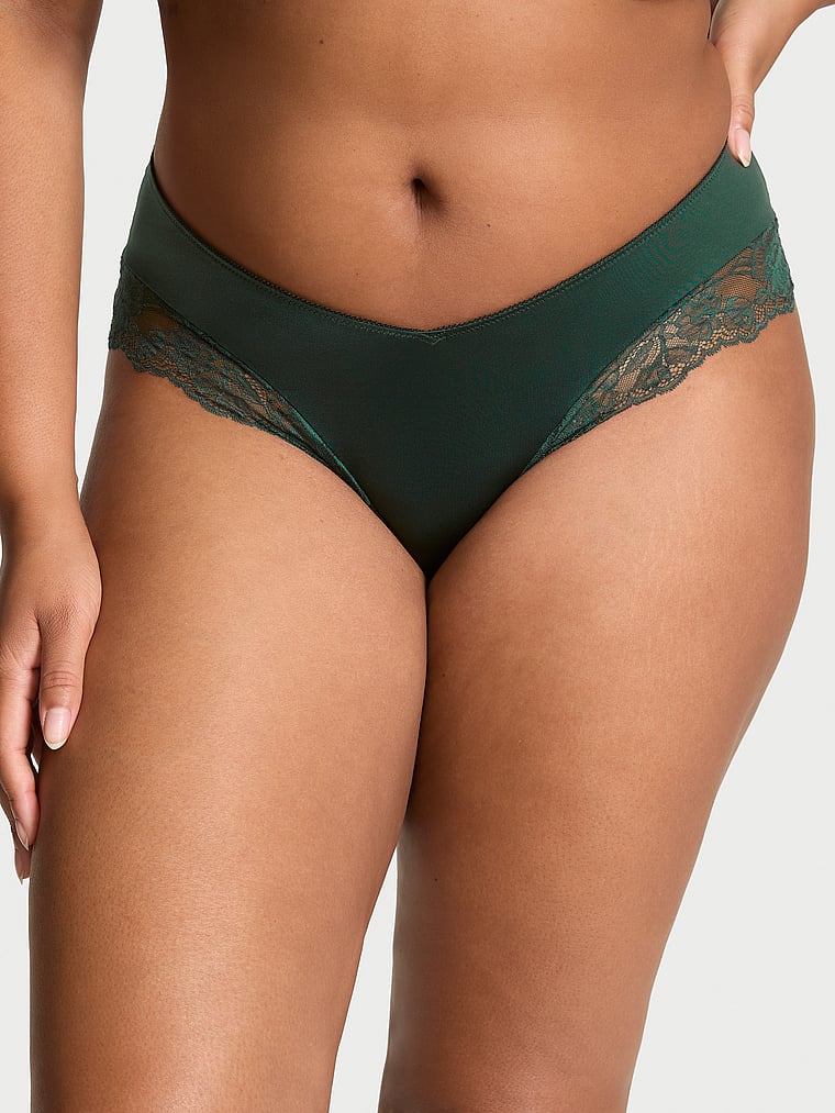Very Sexy Rose Lace-Trim High-Leg Cheeky Panty Lace Trim