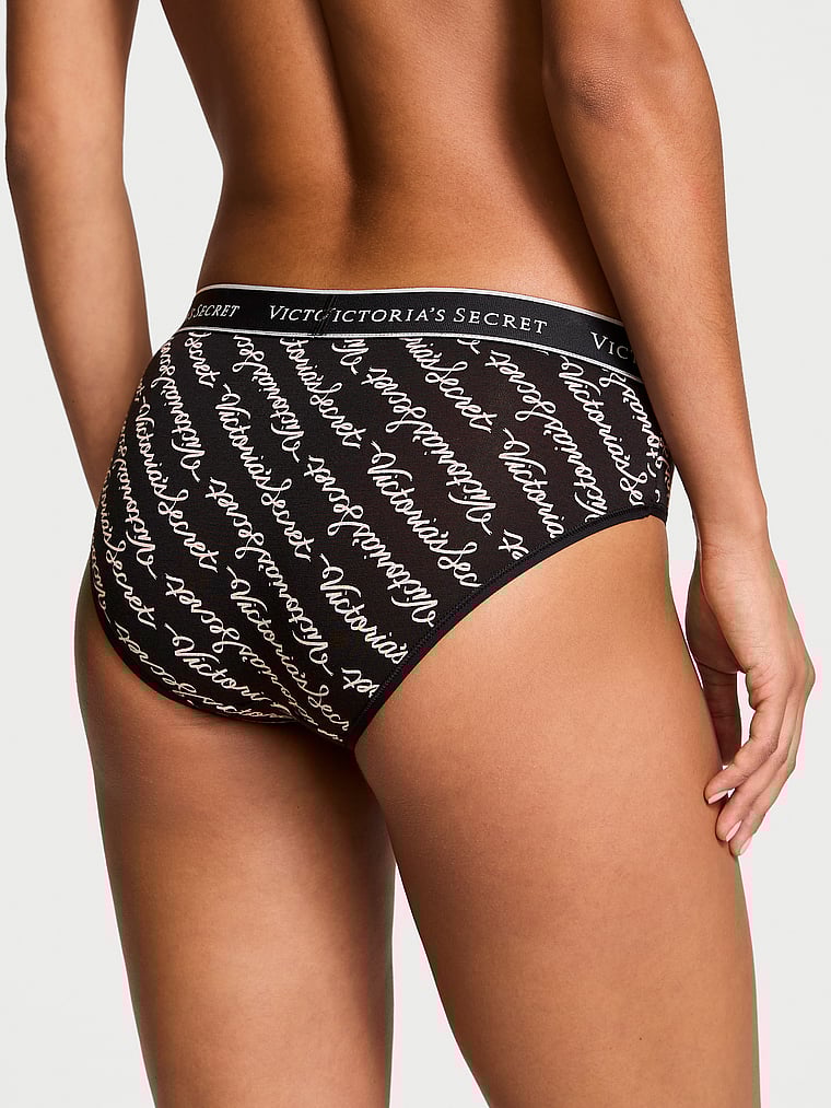Cotton Logo Cotton Hiphugger Panty Smooth