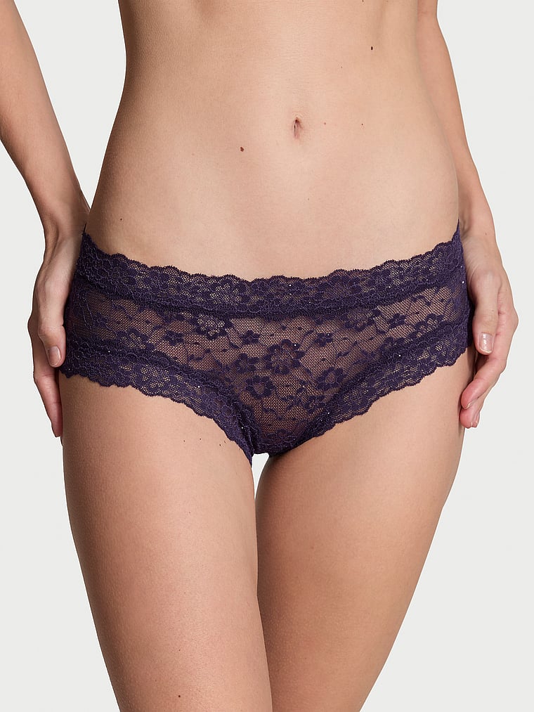 The Lacie Sequin Posey Lace Cheeky Panty Sequin Lace