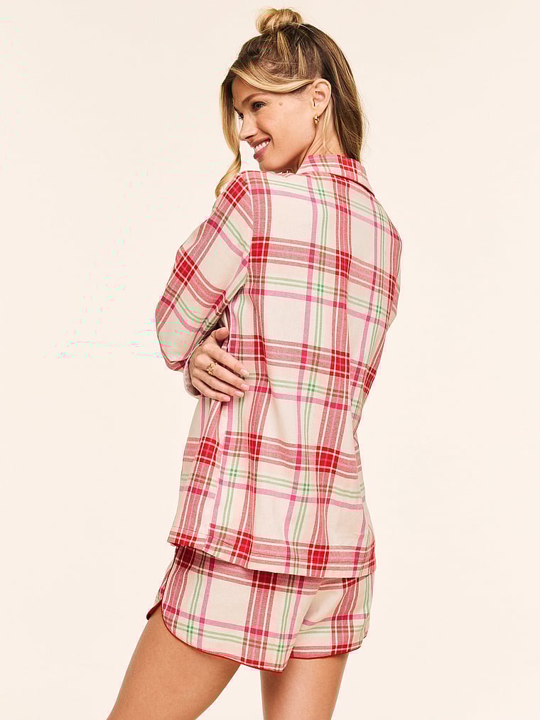 Adore Me Cecelia Long Sleeve Tee + Short Set