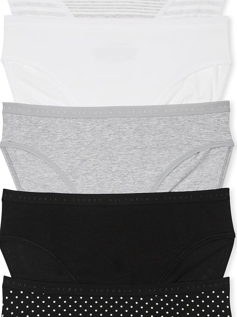 Victoria's Secret 5-Pack Stretch Cotton High-Leg Brief Panties Smooth