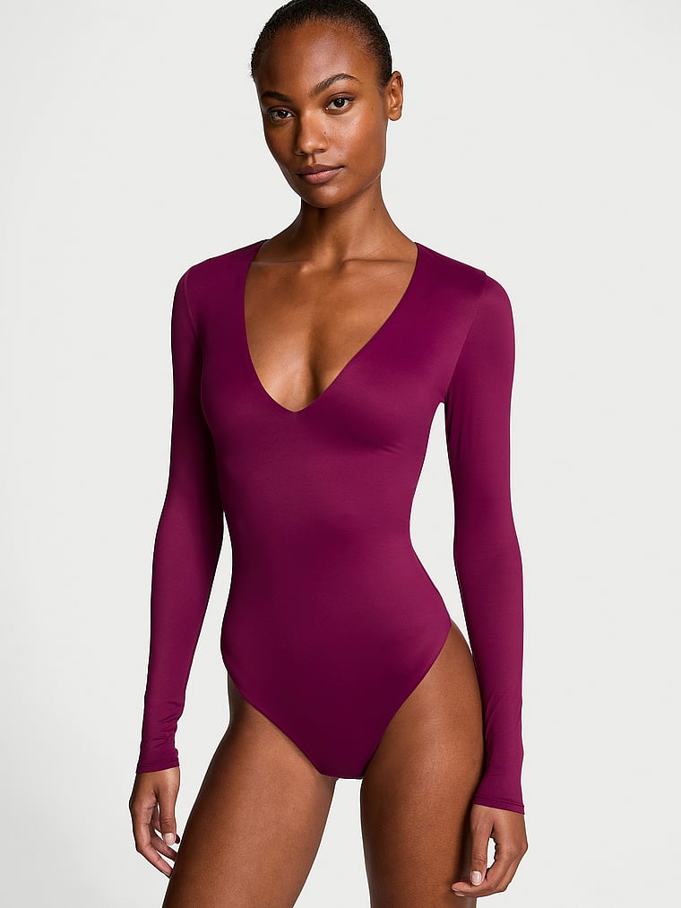 Victoria's Secret BODYWEAR by Victoria with FeatherSoft? Innovation V-Neck Bodysuit