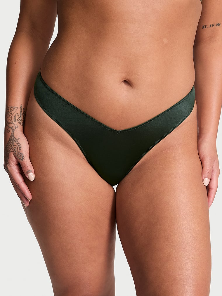 Very Sexy Strappy-Back High-Leg Thong Panty Smooth