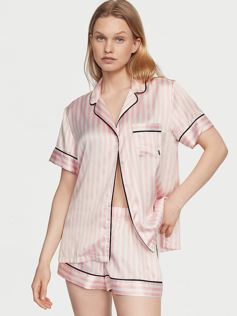 Victoria's Secret Glazed Satin Short Pajama Set
