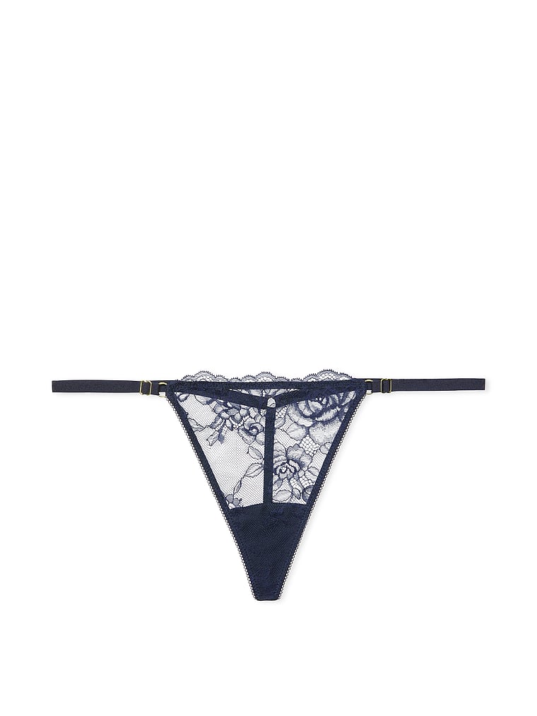 Very Sexy Rose Lace Adjustable V-String Panty Lace