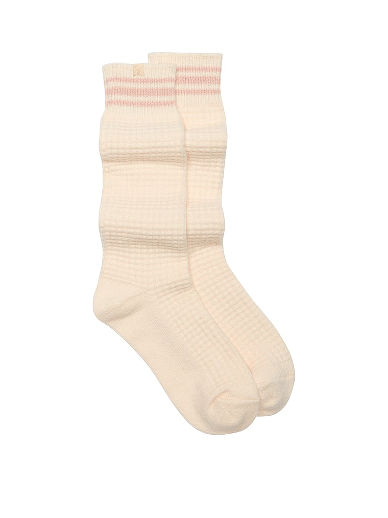 Victoria's Secret Waffle Crew Sock