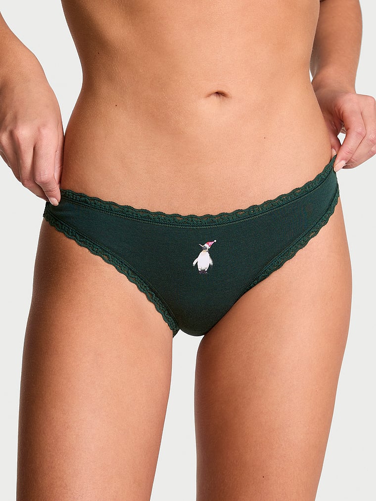 The Lacie Lace-Waist Bikini Panty Smooth