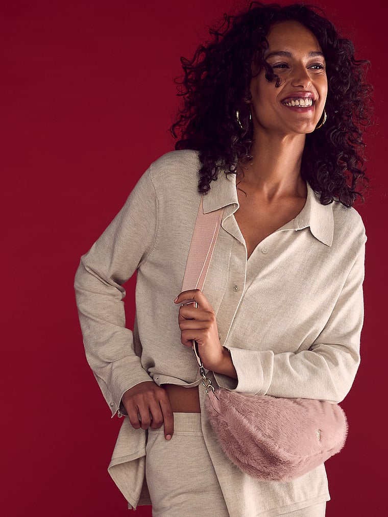 Victoria's Secret Luxe Cr��me Knit Button-Up Shirt