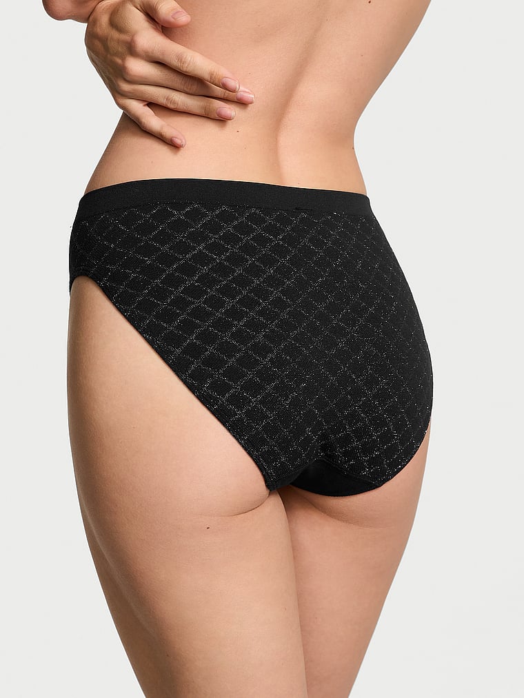 Seamless Seamless High-Leg Brief Panty Lurex