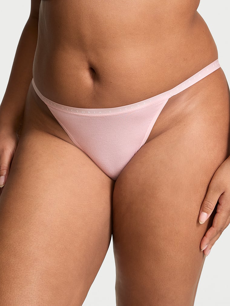 Victoria's Secret Stretch Cotton String Bikini Panty Smooth