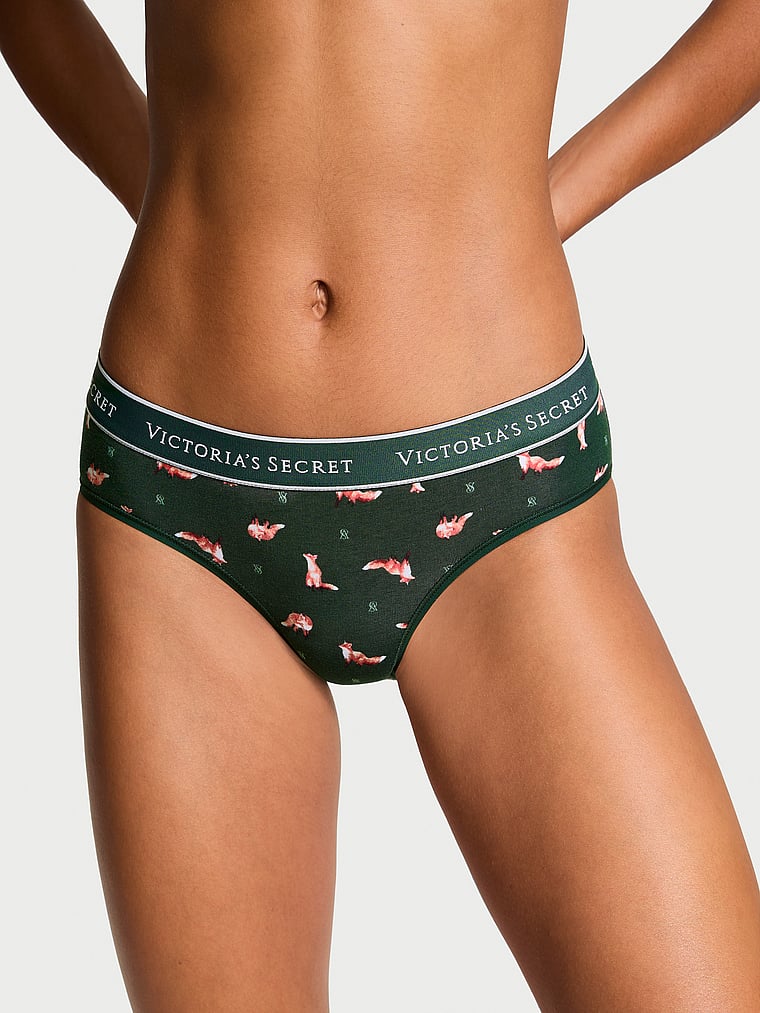 Cotton Logo Cotton Hiphugger Panty Smooth
