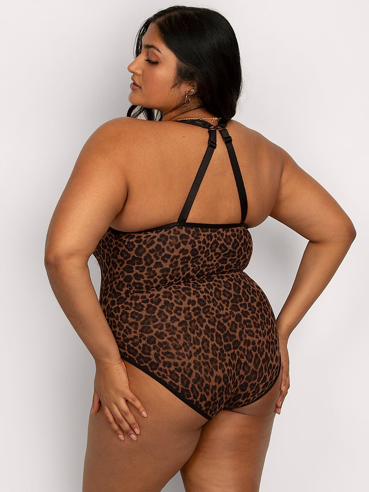 Curvy Couture Sheer Mesh Bodysuit