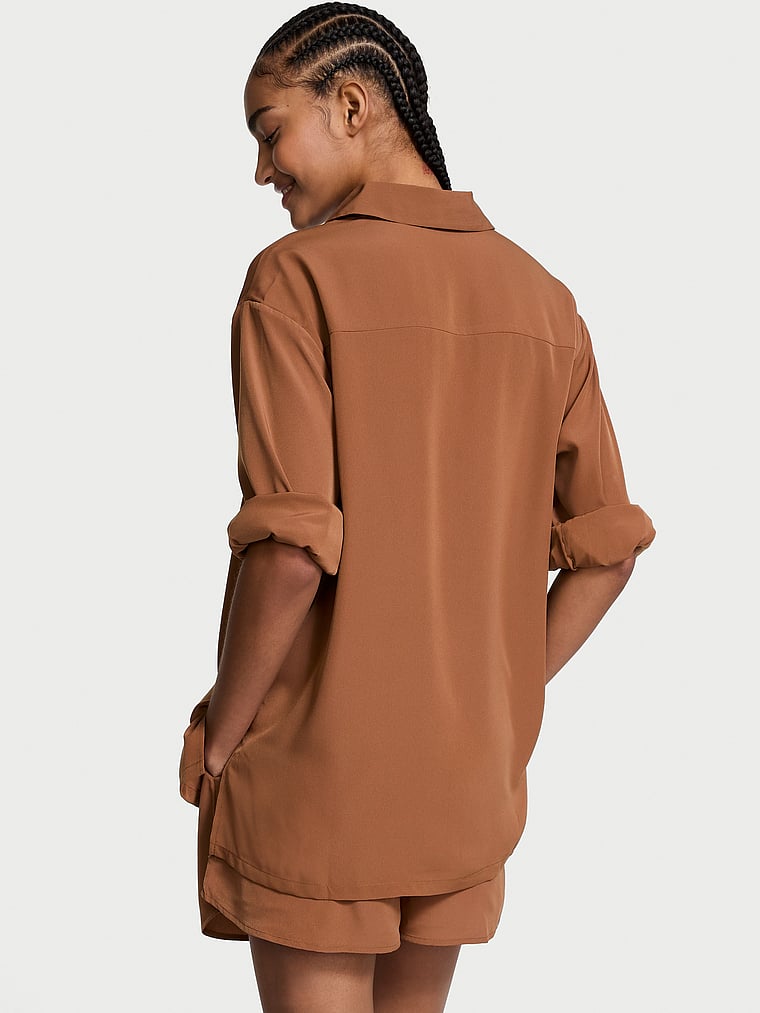 Victoria's Secret Luxe Crepe Short Pajama Set