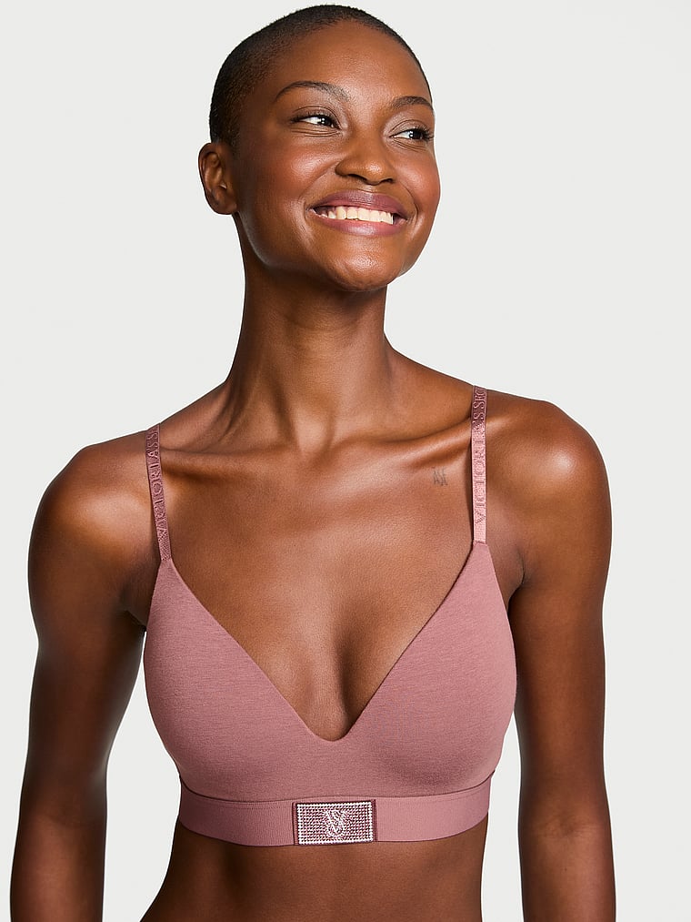 The T-shirt Shine Patch Lightly Lined Wireless Bra Shine Patch