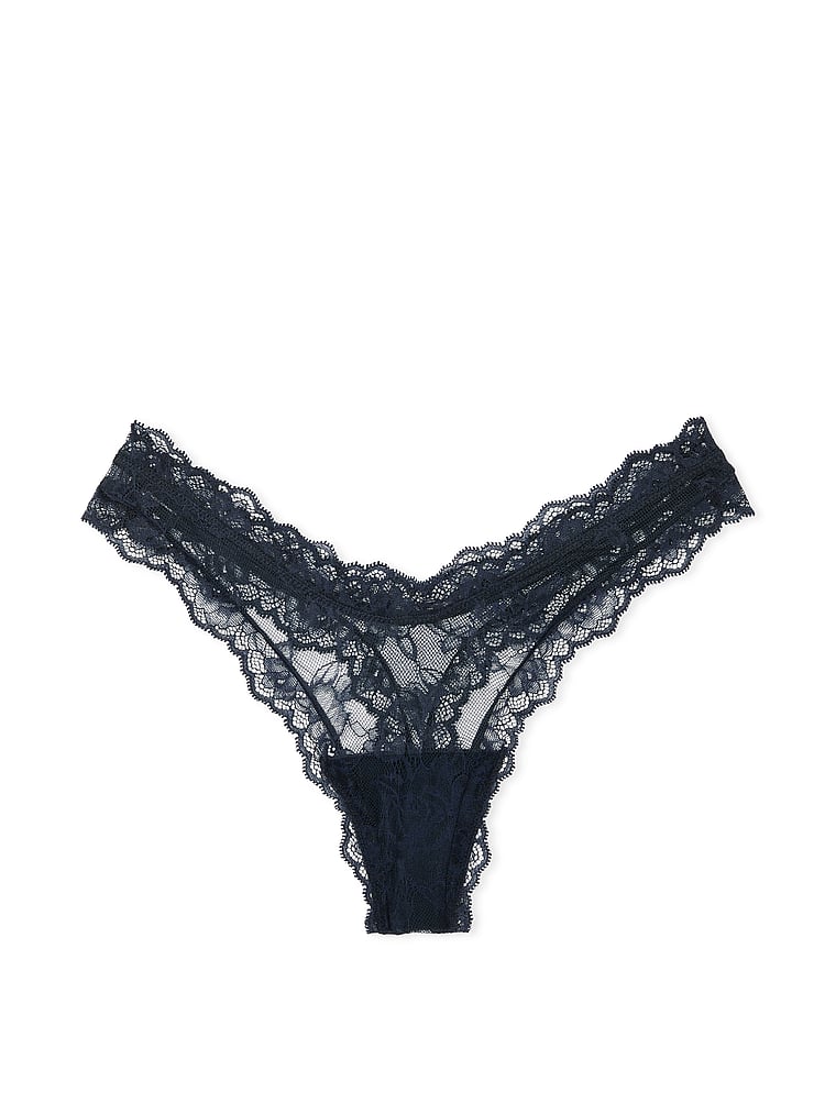 Very Sexy Rose Lace High-Leg Thong Panty Lace