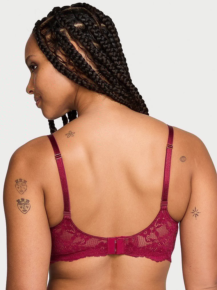 Dream Angels Lace Lightly Lined Plunge Bra Lace