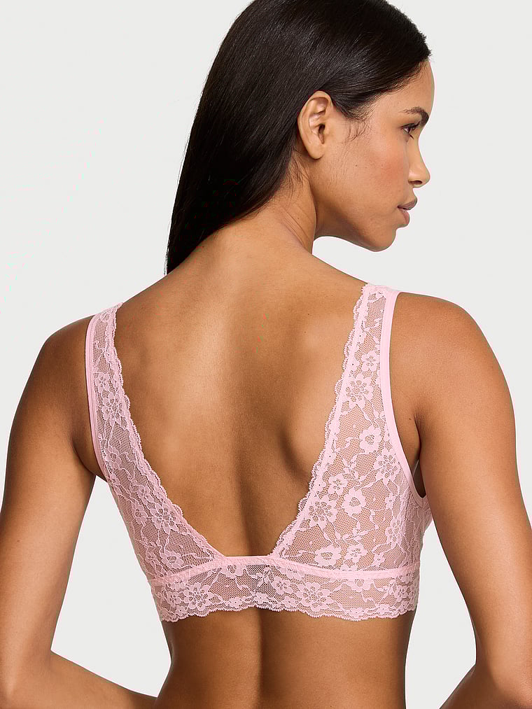 Victoria's Secret Sexy Tee Sequin Posey Lace Triangle Bralette Lace