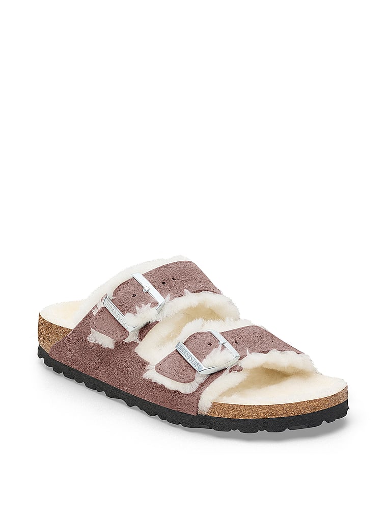 Birkenstock Arizona Shearling Suede Sandals