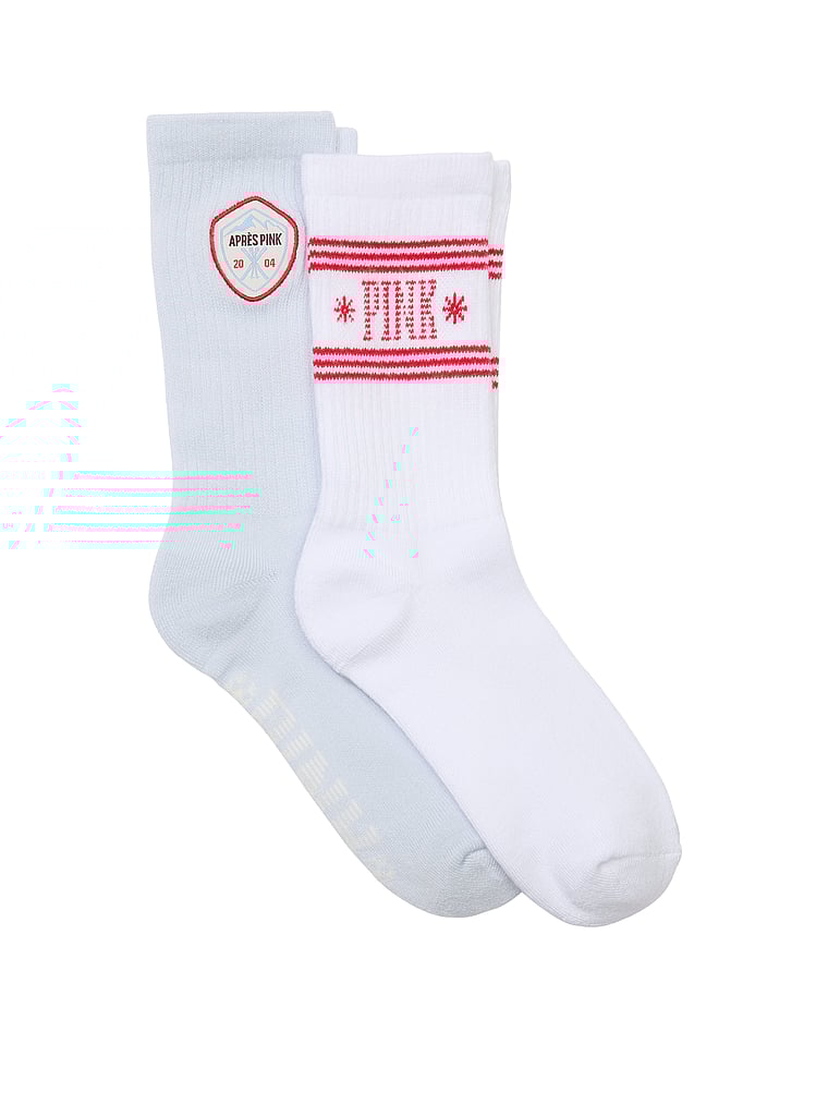 PINK 2-Pack Crew Socks