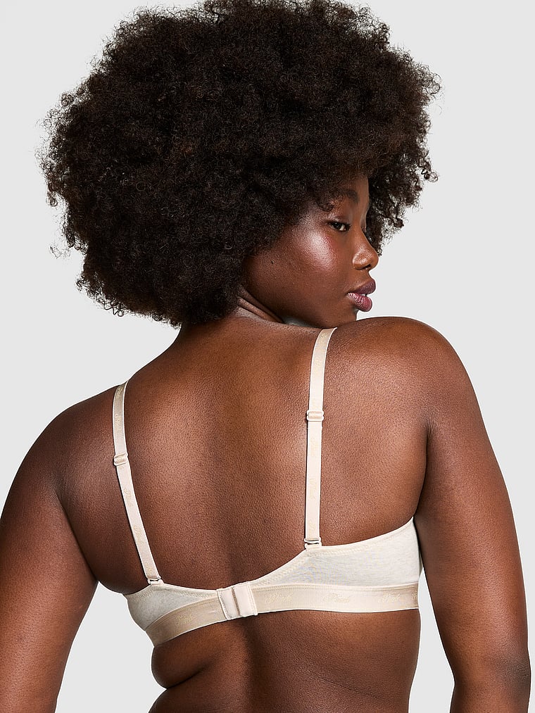 PINK Wear Everywhere Wear Everywhere Push-Up Bra Cotton Logo