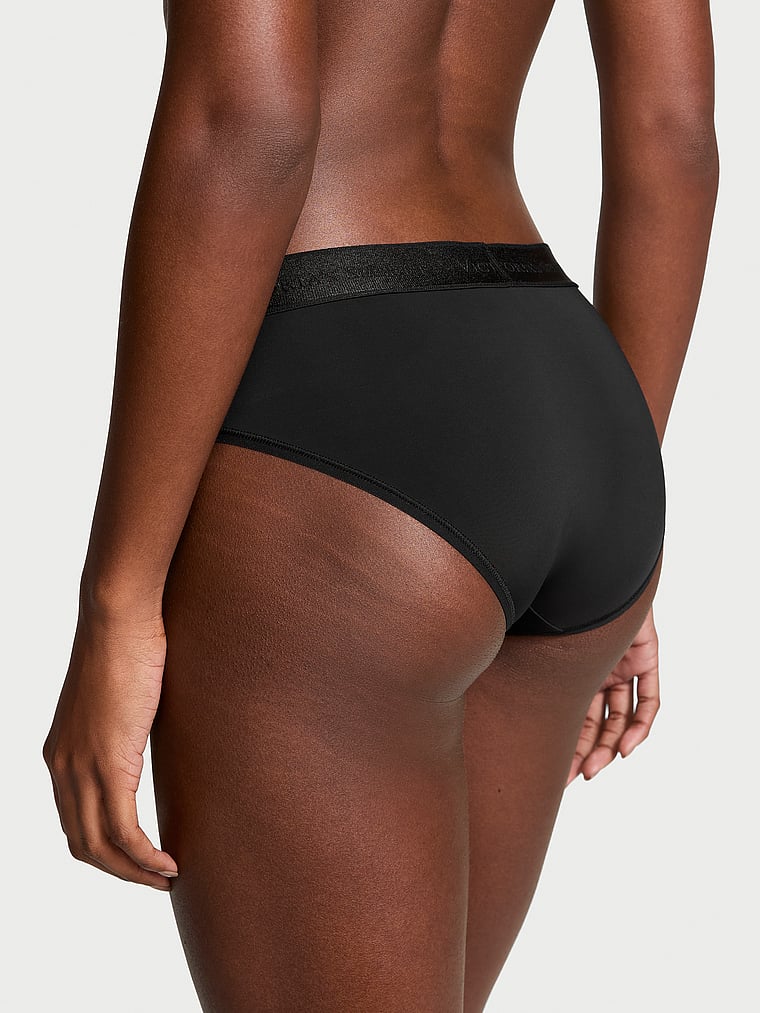 Cotton Logo Hiphugger Panty Smooth