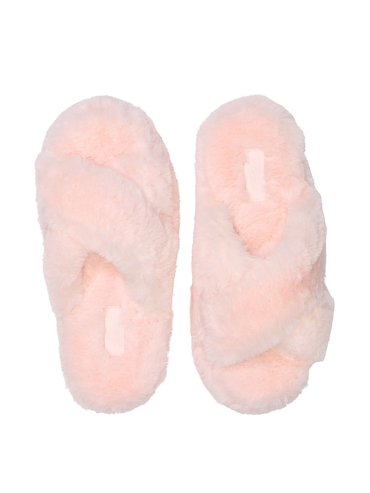 PINK Faux Fur Platform Slipper