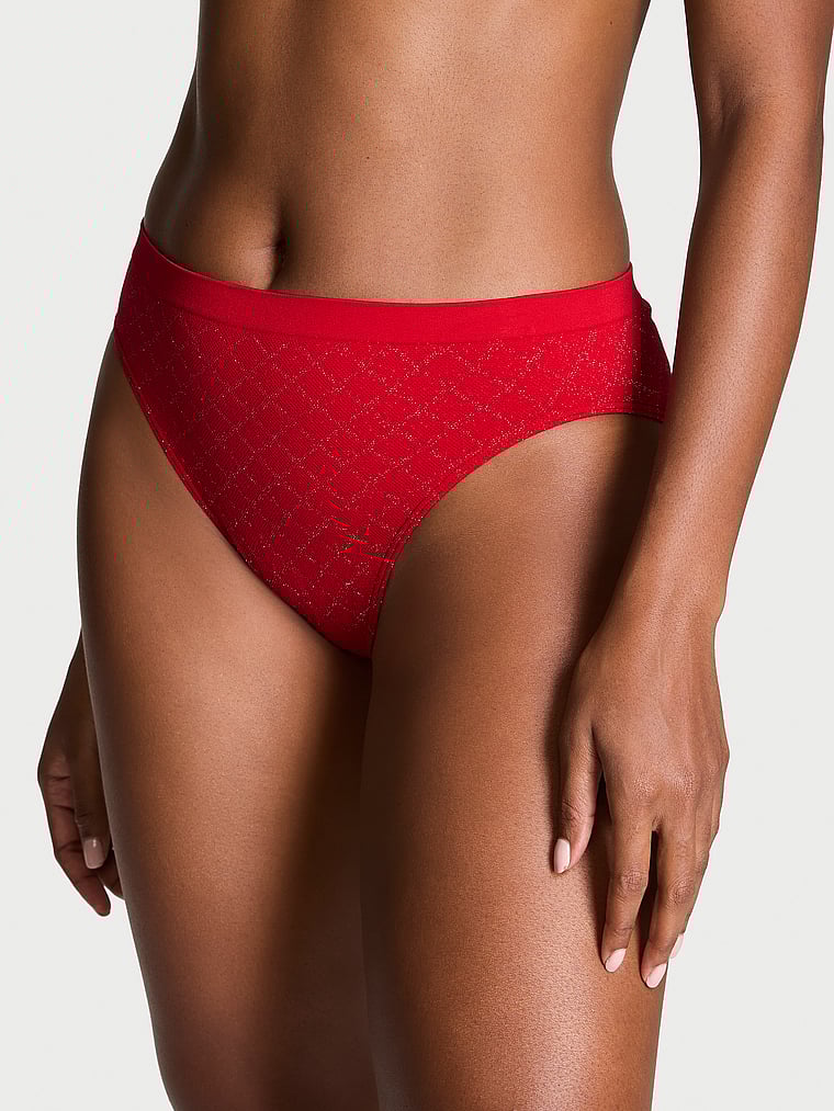 Seamless Seamless High-Leg Brief Panty Lurex