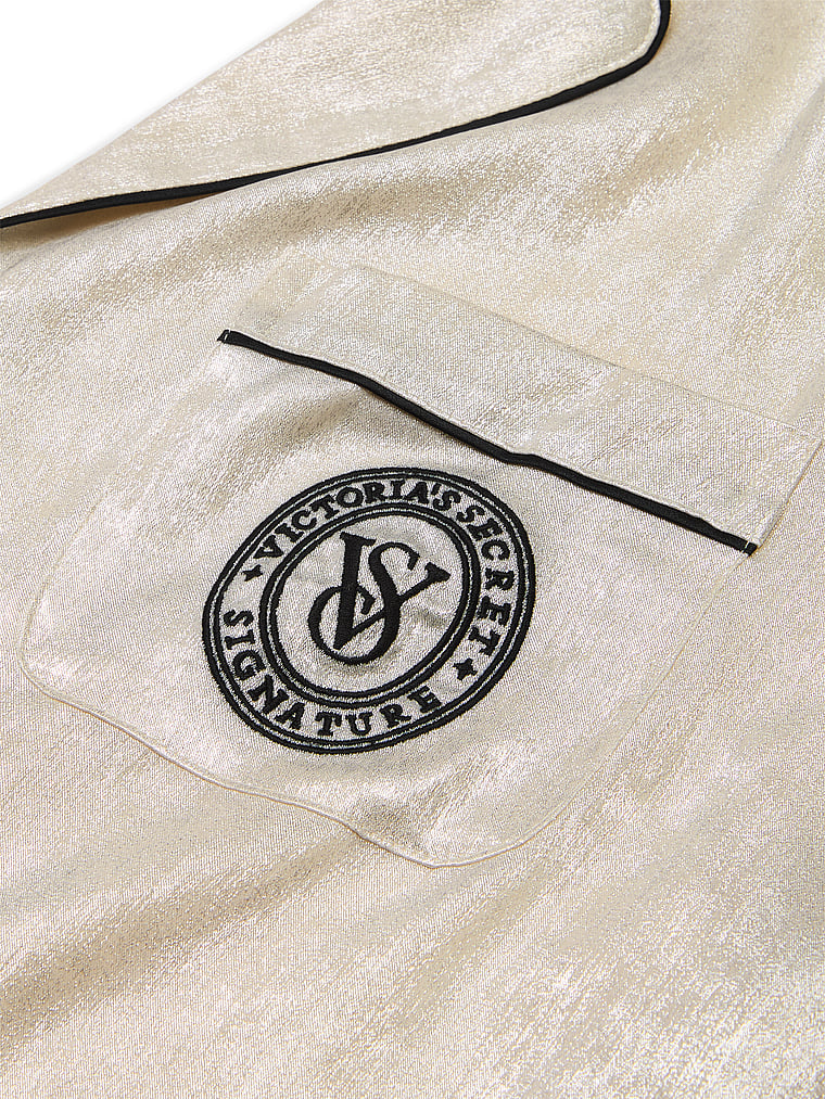 Victoria's Secret Glazed Satin Long Pajama Set