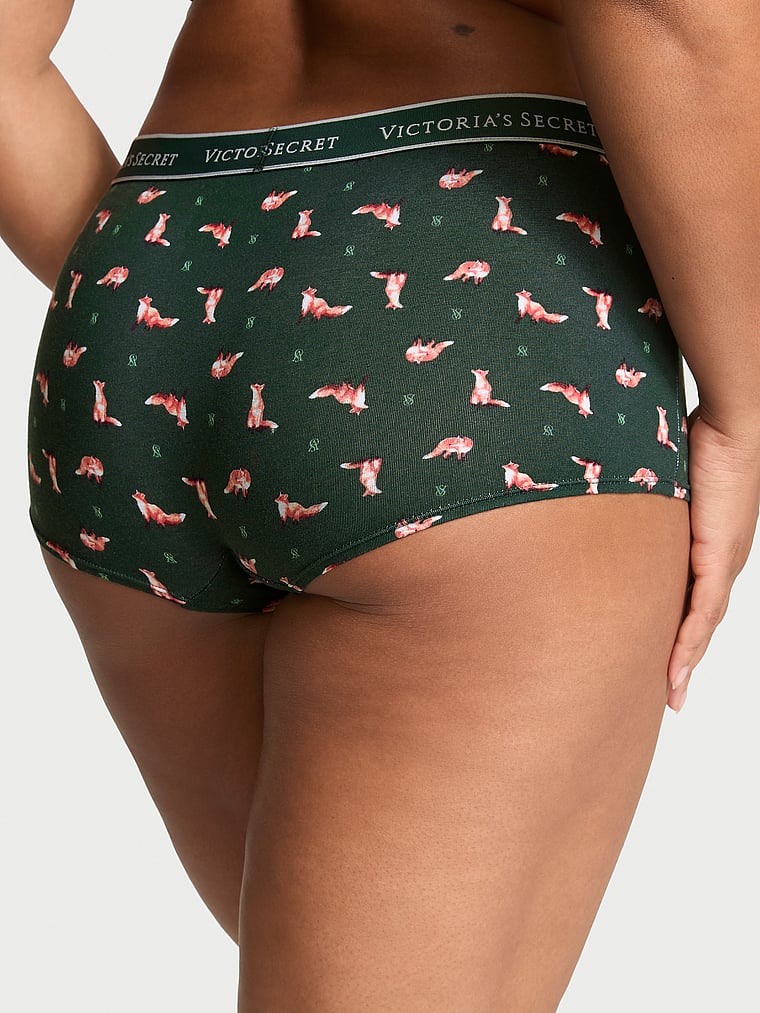 Cotton Logo Cotton Boyshort Panty Smooth
