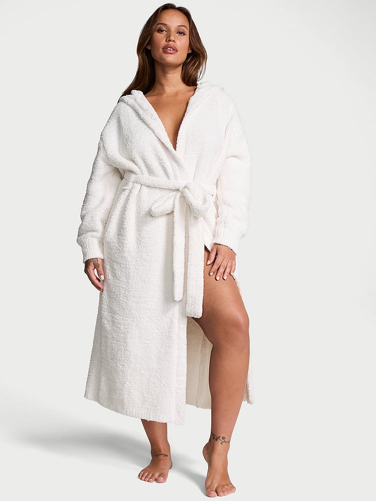 Victoria's Secret Chenille Hooded Long Robe
