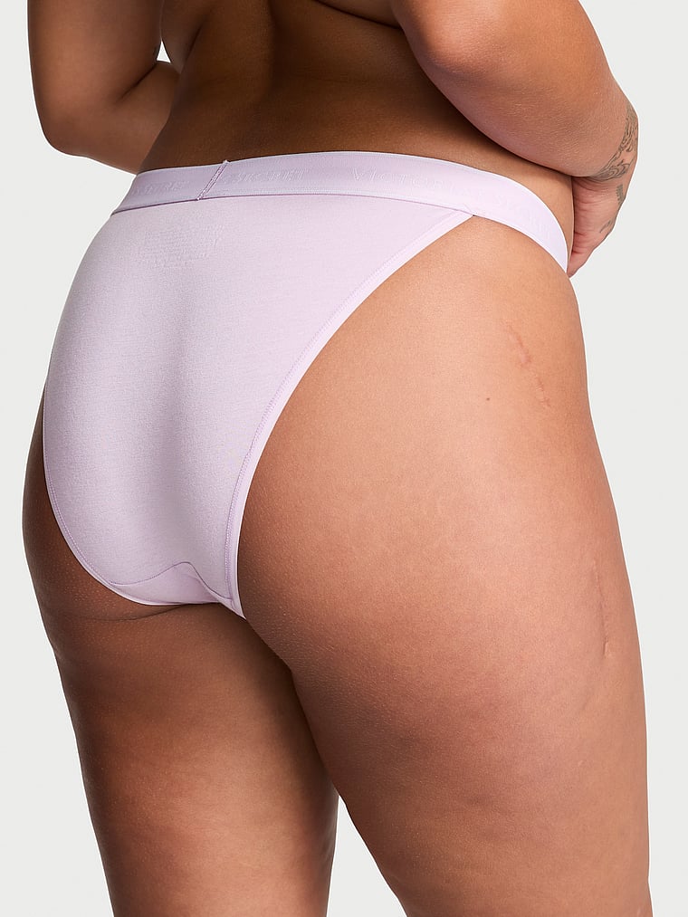 Cotton Logo Cotton Tanga Panty Smooth