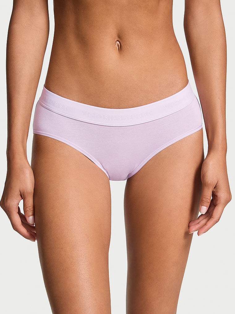 Cotton Logo Cotton Hiphugger Panty Smooth