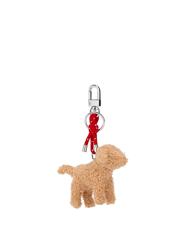 PINK Micro Dog Keychain Charm