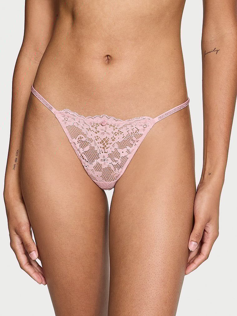 Dream Angels Twinkle Strap Lace V-String Panty Lace