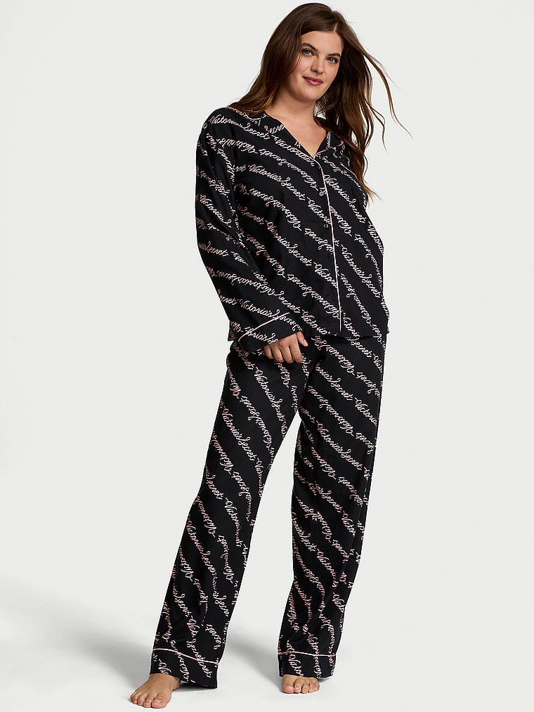 Victoria's Secret Flannel Long Pajama Set