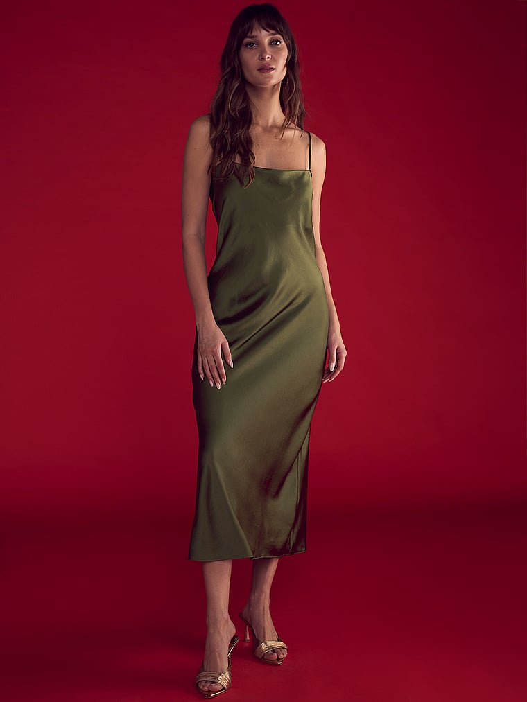 Victoria's Secret Luxe Satin Long Slip Dress