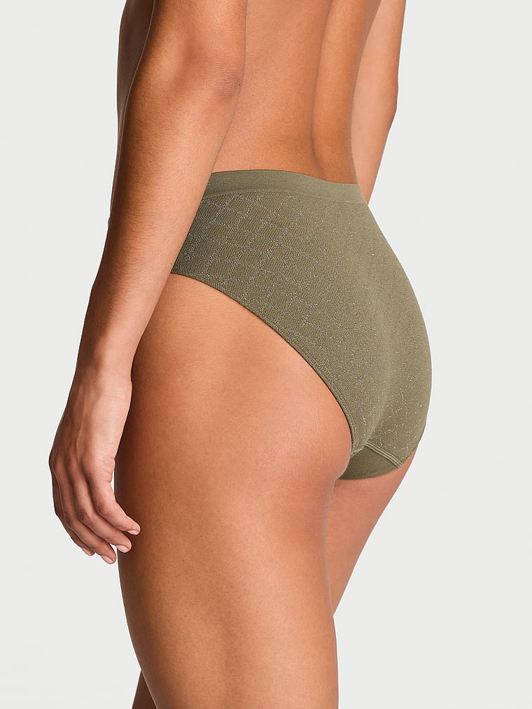 Seamless Seamless High-Leg Brief Panty Lurex
