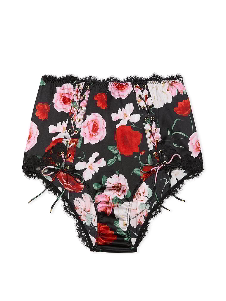 Very Sexy Atelier Victoria's Secret Satin Lace-Trim High-Waist Brief Panty