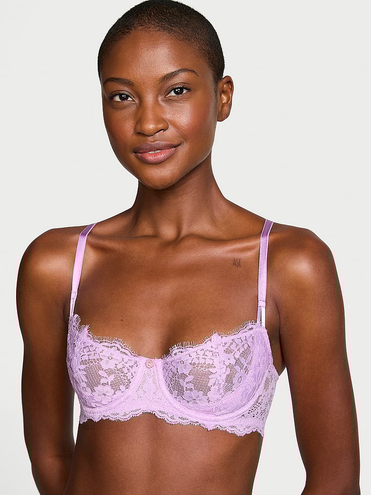 Dream Angels Wicked Unlined Lace Balconette Bra Lace