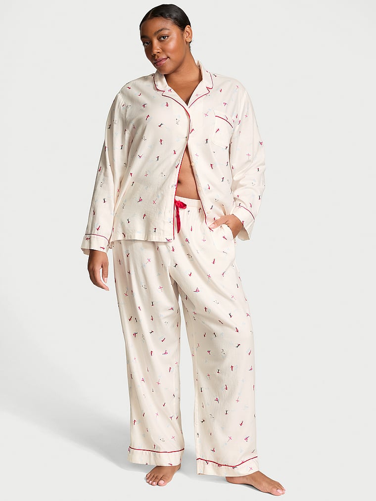 Victoria's Secret Flannel Long Pajama Set