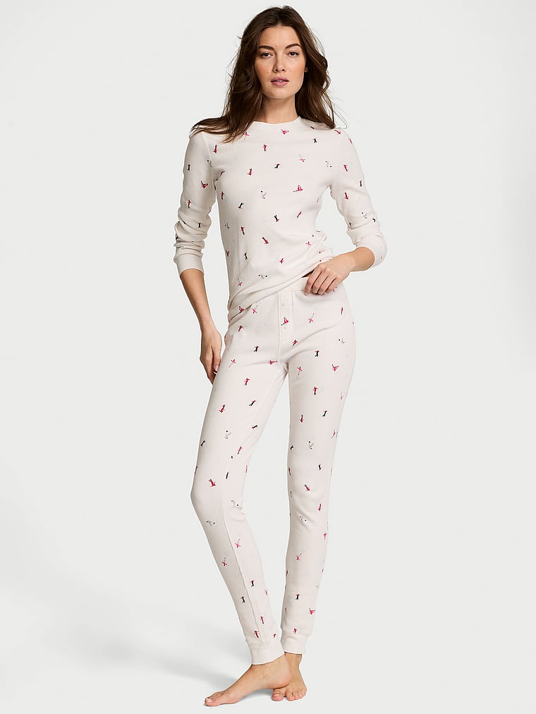 Victoria's Secret Thermal Long Pajama Set