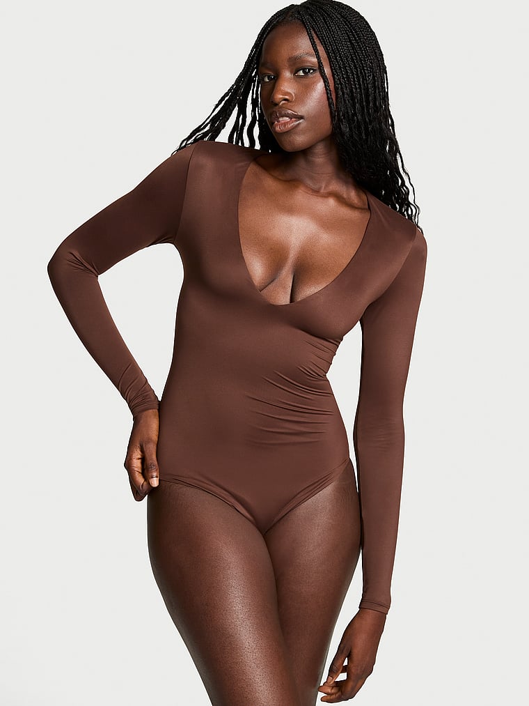 Victoria's Secret BODYWEAR by Victoria with FeatherSoft? Innovation V-Neck Bodysuit