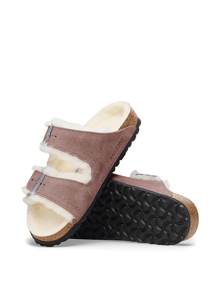 Birkenstock Arizona Shearling Suede Sandals